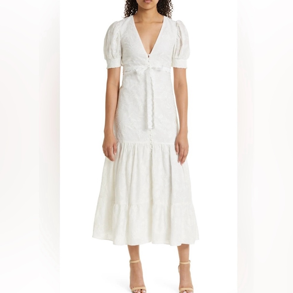 Alice and Olivia embroidered ‘Stori’ maxi dress
